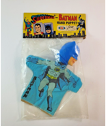 Vintage BATMAN Hand Puppet 1965 Ideal Toys SEALED in Package CLOTH Body - £388.35 GBP