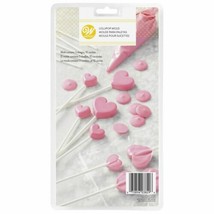 Wilton Valentines Heart Lollipop Candy Melts Mold 3 sizes 10 Cavity - $3.79