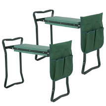 Folding 2X Garden Kneeler Gardener Kneeling Pad Cushion Seat Knee Pad Seat - $87.99