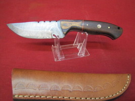 Forged Damascus Steel Skinner Knife Walnut Wood Skinner Knife - £23.29 GBP