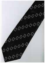 EB10 Black White Box Necktie - $19.99