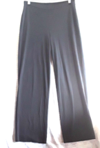 Liz Claiborne Womens Black Knit Stretch  Pull On Straight Leg Pants Sz Medium - £19.15 GBP