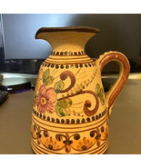 Vintage Portuguese Hand-Painted clay pitcher - €38,70 EUR