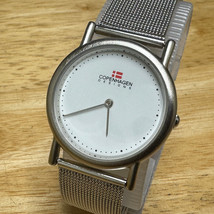 Unused Copenhagen Quartz Watch  Unisex Silver White Dial  Mesh Band New ... - $32.29