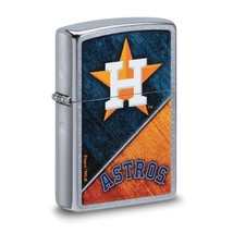 Zippo® MLB®  Houston Astros Street Chrome™ Lighter - New Design - £27.90 GBP