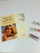 VTG Dentistry  (1989) KANKA sample &amp; Pamphlet - (1987) BLISTEX Pamphlet ... - £3.85 GBP