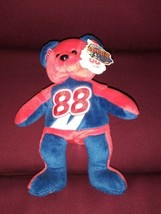 Nascar Team Beans Speed Dale Jarrett 88 Plush 8&quot; Beanbag Teddy Bear NWT 1999... - £14.00 GBP