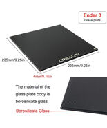 Creality 3D Printer Carbon Silicon Crystal Tempered Glass Plate 235 x 23... - $222.37 MXN