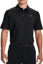 Under Armour Muscle Golf Polo Shirt Top Playoff Stripe Athletic Tee Men’... - £37.36 GBP