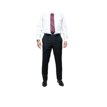 Mens DKNY 100% Wool Two Button Notch Lapel Formal Business Slim fit 1504 Black image 11