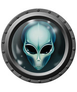 Alien Porthole Wall Decal - Indoor or Outdoor - $11.88 - $41.58