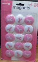 Officemate Breast Cancer Research Magnets - 15 count - BRAND NEW IN PACKAGE - £7.03 GBP