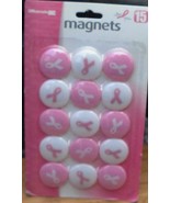 Officemate Breast Cancer Research Magnets - 15 count - BRAND NEW IN PACKAGE - $12.21 CAD