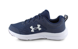 Under Armour Charged Assert 10 Navy White Men&#39;s Wide 3026175-004 NEW / Box - $49.57