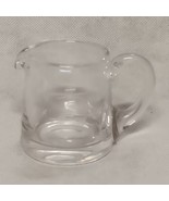 Lenox Small Etched Syrup Pitcher Clear Glass Etched Lines - £13.07 GBP