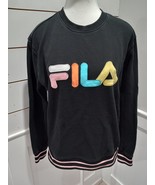 Fila Sweatshirt Multi Colored Logo Women Size Medium Sweatshirt - £9.43 GBP