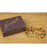 Estate Jewelry Gold Tone Kenneth Jay Lane Avon Rhinestone Snake Serpent ... - £194.17 GBP
