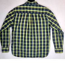 Realtree Xtra Shirt Men&#39;s Size Medium Plaid Green Black Pearl Snap Long ... - £17.06 GBP