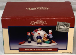 Lemax Village Collection-Porcelain Giant Snowball Children Playing Winte... - £19.37 GBP