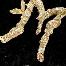 Sarah Coventry Brooch LETTER M Bamboo Twig Vintage Initial M - $26.75 CAD