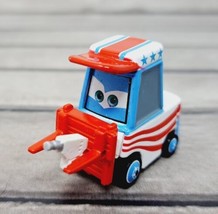 Disney Pixar Cars Toon NUTTY Diecast Vehicle Pitty Red White Blue Forklift Drill - $4.31