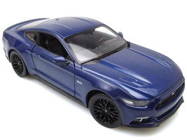 2015 Ford Mustang GT 5.0 Blue Metallic &quot;NEX Models&quot; Series 1/24 Diecast Model Ca - £32.67 GBP