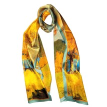 VhoMes Genuine 100% Mulberry Silk Satin Scarf 20&quot;x65&quot; 14Momme Long Rectangle Sha - £31.59 GBP