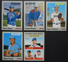 2019 Topps Heritage Minor League Chicago Cubs Base Team Set of 5 Cards - £4.68 GBP