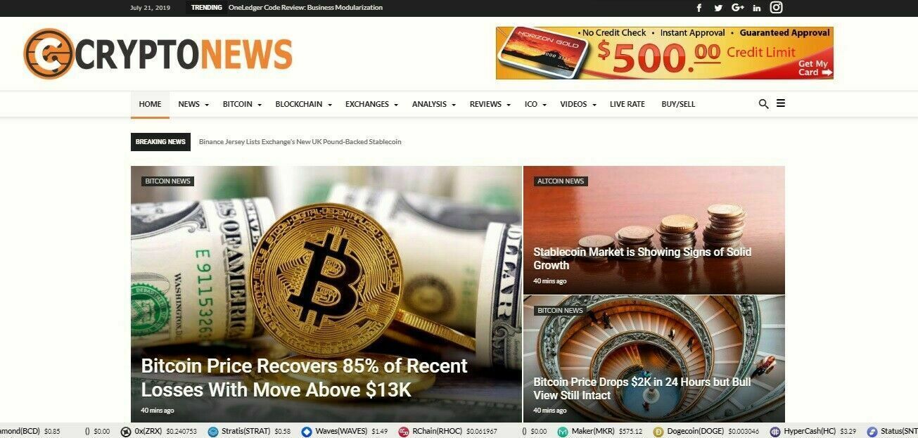 Automated Wordpress BTC Crypto News Website-Turnkey Profitable Site - $18.08