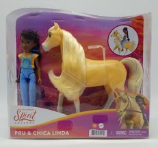 Spirit Untamed Pru 7&quot; Doll &amp; Chica Linda 8&quot; Horse Playset New in Box Mattel Toys - $28.30