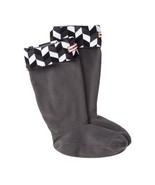 HUNTER Boot Socks Adult WOMEN&#39;S Boots Sock Size LARGE 8-10 Black Geometr... - $37.24 CAD