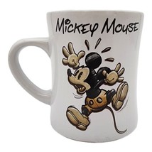 Walt Disney World Mickey Mouse 16oz Coffee Mug Red Black Cup - £12.25 GBP