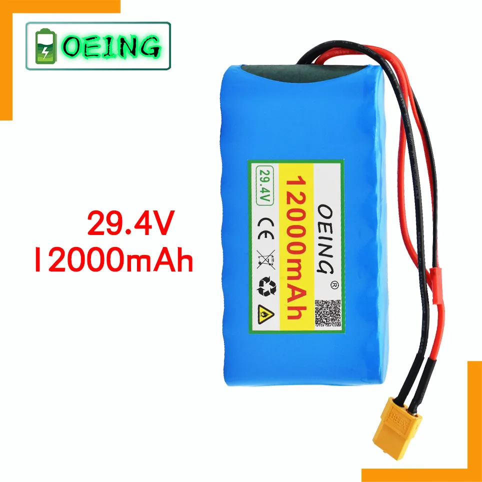 NEWEST 29V 12Ah 7S1P 29.4V 12000mAh Lithium-ion Battery Pack for Small Electric  - £261.46 GBP