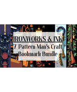 Ironworks &amp; Ink | Man's Craft Bookmark Collection  | 7-Pattern Bundle - $17.99