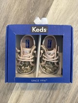 Keds Kickstart Crib Camo and Pink Baby Sneakers Size 2M Kl165420 - $24.70