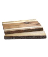 Handmade Natural Bark Light Brown Rain Tree Wood Cutting Board Kitchen E... - £24.90 GBP