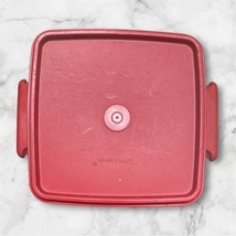 Tupperware Sandwich Holders Harvest Orange &amp; Red 6&quot;x5.75&quot;x2.25&quot; - $2.71