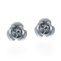 Blooming Silver Rose .925 Silver Stud Earrings - £6.12 GBP