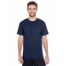 AquaGuard 6980 Men&#39;s 2pk Cotton Premium Jersey SS Crew Neck T-Shirt, Nav... - £7.46 GBP