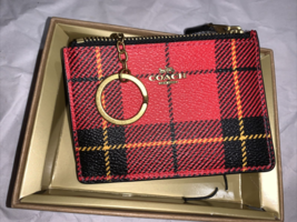 Coach Novelty Plaid Print ID Case New No tag - £24.92 GBP