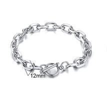 Men&#39;s Jewelry 3 To 8MM Wide Stainless Steel Wheat Chain Bracelet 7.48 To 9 Inche - £11.43 GBP