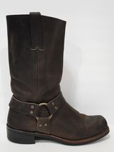 Frye GAUCHO 87350 Brown Leather Boot Riding Moto Harness Men Biker 10 M ... - $275.00