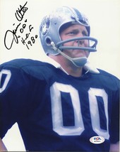 Jim Otto signed 8x10 photo PSA/DNA Oakland Raiders Autographed - £35.30 GBP