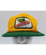 Vintage Dekalb Seed Patch Vintage Yellow Trucker Hat Cap Mesh Snap Back NOS - $58.57 CAD