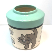 Cat and Mouse Whimsical VTG Studio Pottery Ceramic Vase B-Ware Cat 80&#39;s - $49.49