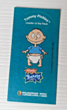 Vintage Tommy Pickles Tombstone Pizza Bookmark W/Stickers 1996 4&quot; - $4.94