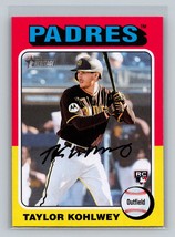 Taylor Kohlwey #154 2024 Topps Heritage San Diego Padres RC - £1.59 GBP