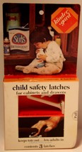 Vintage Kinder Gard Child Safety Latches For Cabinets and Drawers 1972 N... - £4.72 GBP