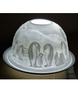 Penguins - Lithophane Tea light - porcelain - height 8 cm - £7.78 GBP