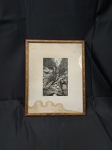 1930s Framed Photo The Flume Franconia Notch NH New Hampshire White Mountains  - £18.67 GBP